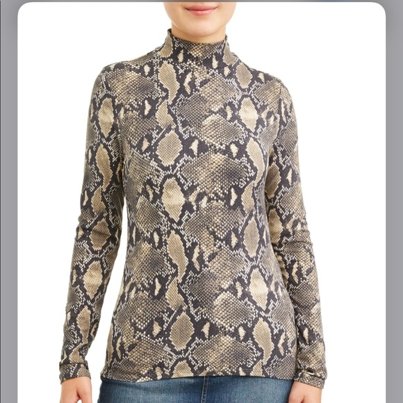 No Boundaries Tops - women's long sleeve, snake skin shirt